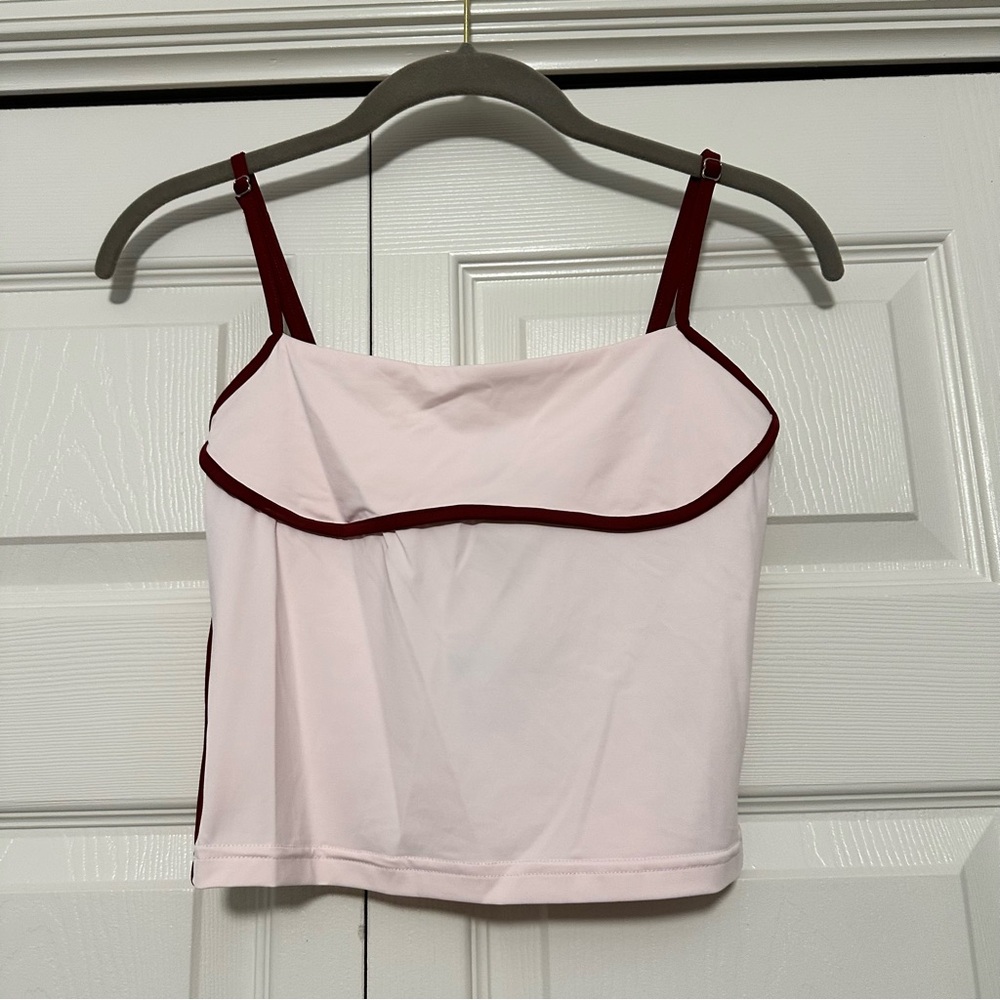 Princess Polly Maidenwell Contrast‎ Top in Pink Size 6 NWT